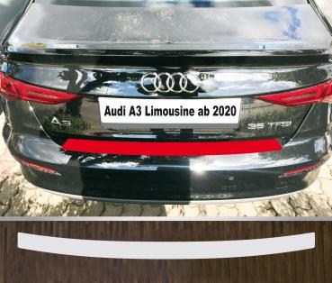 Lackschutzfolie Ladekantenschutz transparent 150 µm für Audi A3 Limousine ab 2020